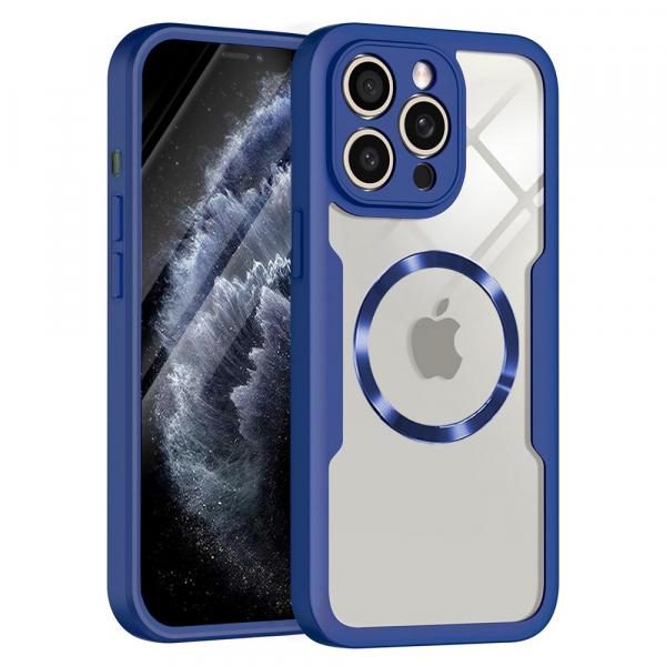 Husa MagSafe pentru Apple iPhone 11 Pro Max, Techsuit, ColorVerse 360, Albastra