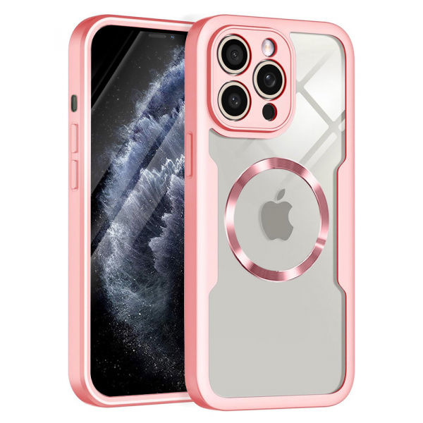 Husa MagSafe pentru Apple iPhone 11 Pro Max, Techsuit, ColorVerse 360, Roz