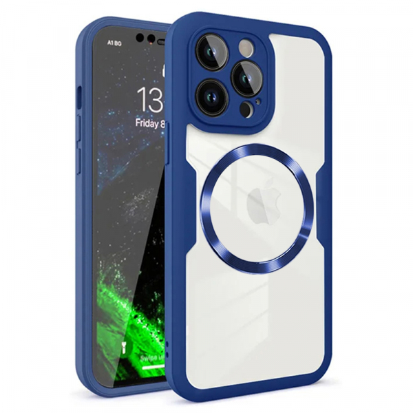 Husa MagSafe pentru Apple iPhone 12 Pro, Techsuit, ColorVerse 360, Albastra