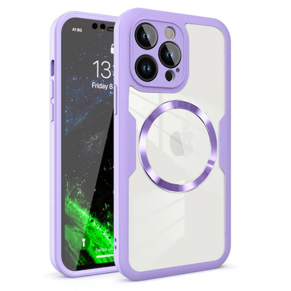 Husa MagSafe pentru Apple iPhone 12 Pro, Techsuit, ColorVerse 360, Mov