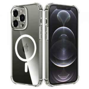 Husa MagSafe pentru Apple iPhone 12 Pro, Techsuit, Shockproof, Transparenta