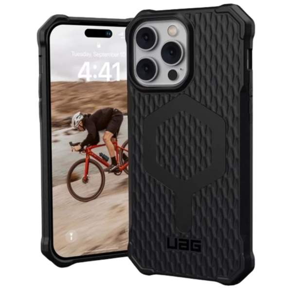 Husa MagSafe pentru Apple iPhone 14 Pro, Urban Armor Gear, Essential Armor, Neagra