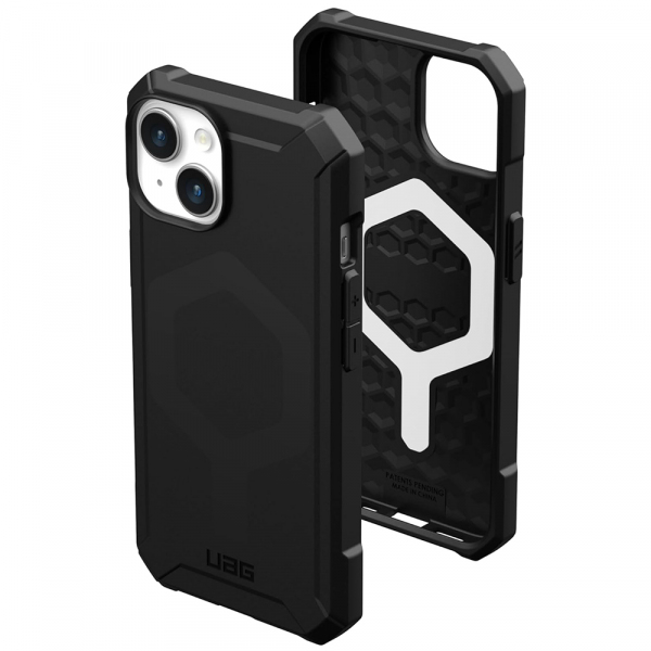 Husa MagSafe pentru Apple iPhone 15 Plus, Urban Armor Gear, Essential Armor, Neagra
