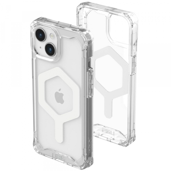 Husa MagSafe pentru Apple iPhone 15 Plus, Urban Armor Gear, Plyo, Alba