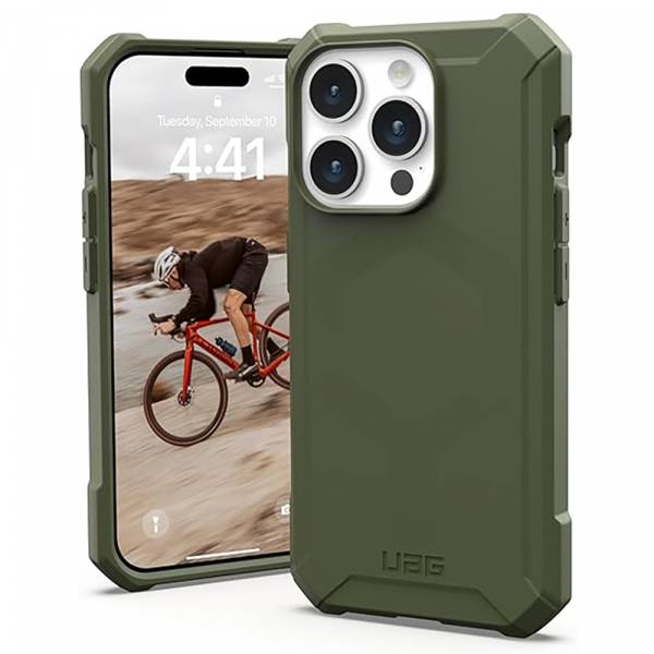 Husa MagSafe pentru Apple iPhone 15 Pro Max, Urban Armor Gear, Essential Armor, Verde