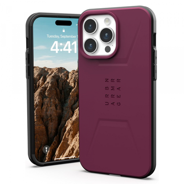 Husa MagSafe pentru Apple iPhone 15 Pro, Urban Armor Gear, Civilian, Visinie