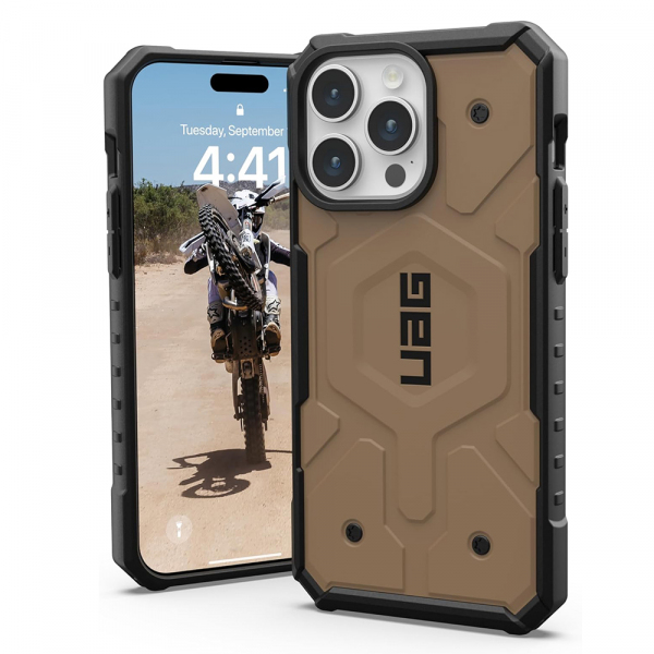 Husa MagSafe pentru Apple iPhone 15 Pro, Urban Armor Gear, Pathfinder, Maro