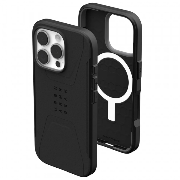 Husa MagSafe pentru Apple iPhone 16 Pro Max, Urban Armor Gear, Civilian, Neagra