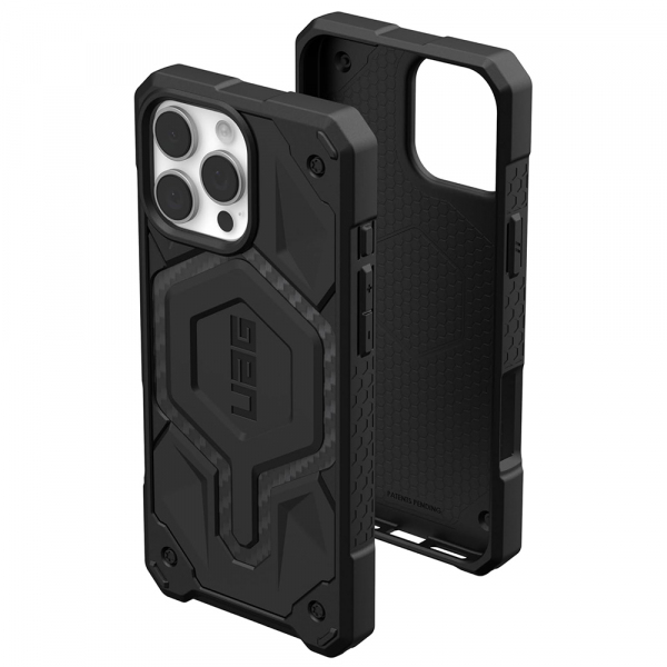 Husa MagSafe pentru Apple iPhone 16 Pro Max, Urban Armor Gear, Monarch Pro Carbon, Neagra