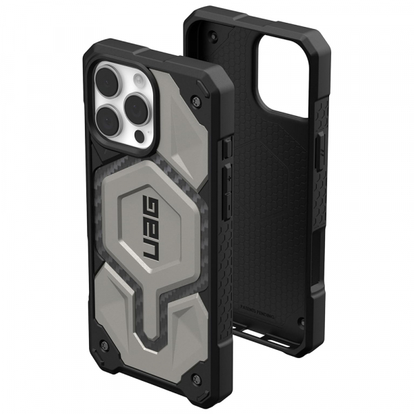 Husa MagSafe pentru Apple iPhone 16 Pro Max, Urban Armor Gear, Monarch Pro, Gri