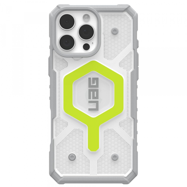 Husa MagSafe pentru Apple iPhone 16 Pro Max, Urban Armor Gear, Pathfinder Clear, Verde