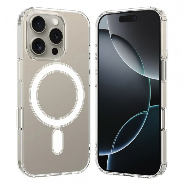 Husa MagSafe pentru Apple iPhone 16 Pro, Techsuit, Pro, Transparenta