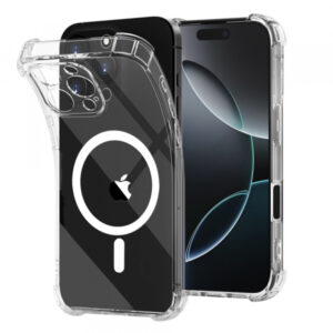 Husa MagSafe pentru Apple iPhone 16 Pro, Techsuit, Shockproof, Transparenta