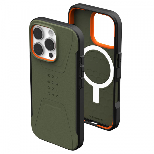 Husa MagSafe pentru Apple iPhone 16 Pro, Urban Armor Gear, Civilian, Verde