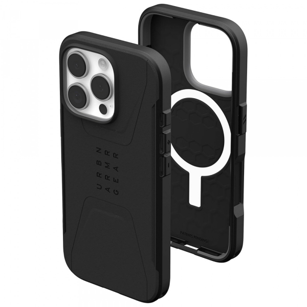 Husa MagSafe pentru Apple iPhone 16 Pro, Urban Armor Gear, Essential Armor, Neagra