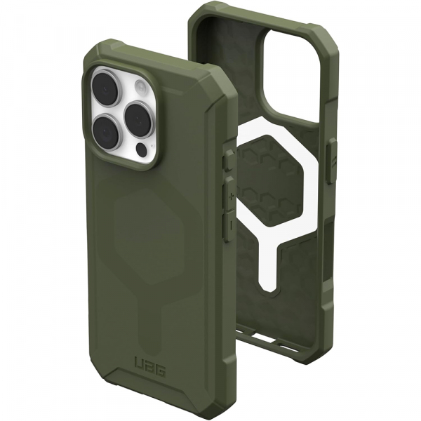 Husa MagSafe pentru Apple iPhone 16 Pro, Urban Armor Gear, Essential Armor, Verde