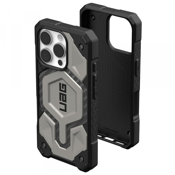 Husa MagSafe pentru Apple iPhone 16 Pro, Urban Armor Gear, Monarch Pro, Gri