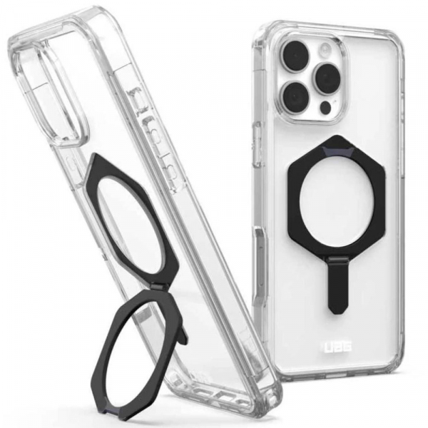 Husa MagSafe pentru Apple iPhone 16 Pro, Urban Armor Gear, Plyo XTE, Neagra Transparenta