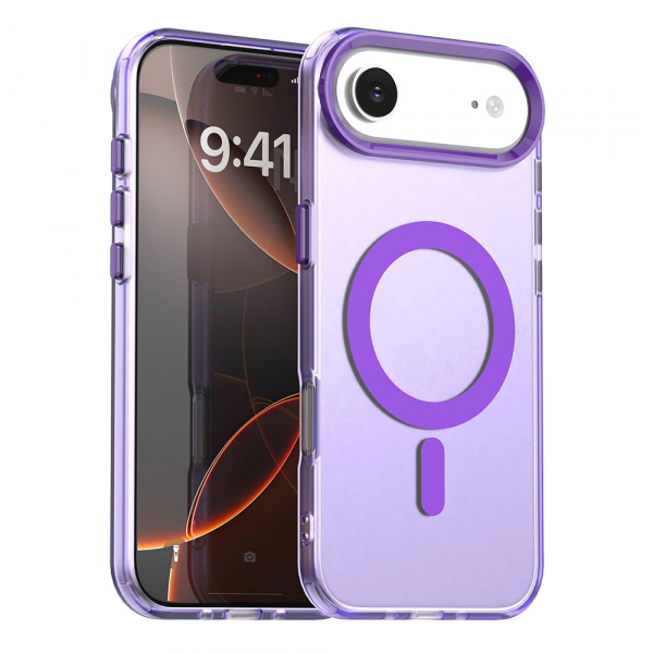 Husa MagSafe pentru Apple iPhone 17 Air, Techsuit, CandyCase, Mov