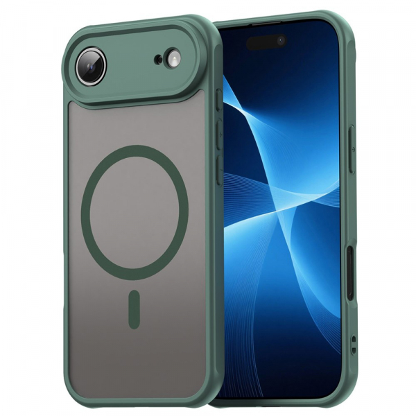 Husa MagSafe pentru Apple iPhone 17 Air, Techsuit, HaloFrost II, Verde