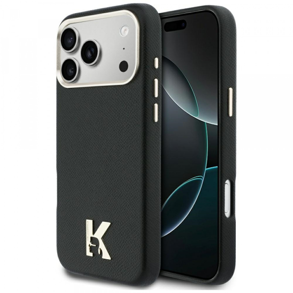 Husa MagSafe pentru Apple iPhone 18 Pro Max / 17 Pro Max, Karl Lagerfeld, Karl Head Logo, Neagra