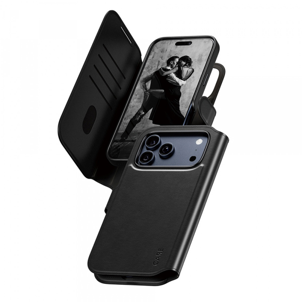 Husa MagSafe pentru Apple iPhone 18 Pro Max / 17 Pro Max, PanzerGlass, Care Feature Tango Two-in-One, Neagra