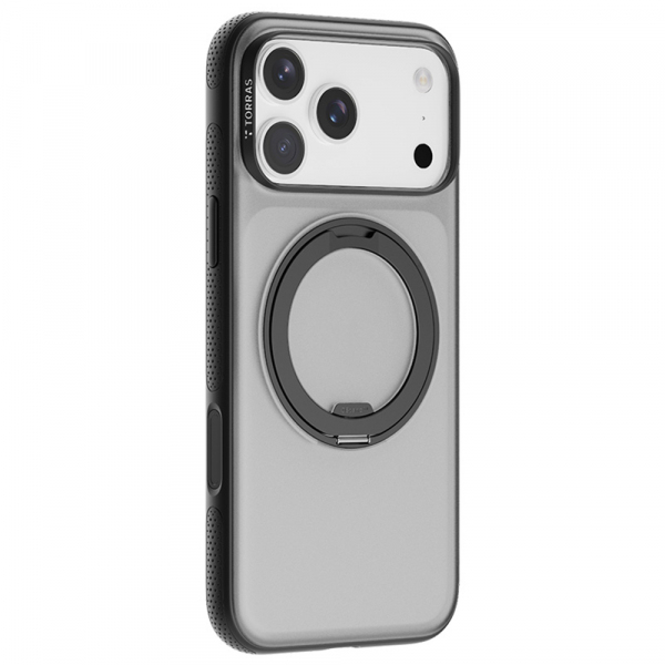 Husa MagSafe pentru Apple iPhone 18 Pro Max / 17 Pro Max, Torras, Ostand R Fitness, Neagra