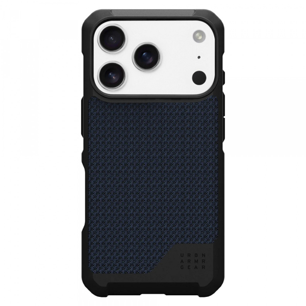 Husa MagSafe pentru Apple iPhone 18 Pro Max / 17 Pro Max, Urban Armor Gear, Metropolis LT Kevlar, Bleumarin