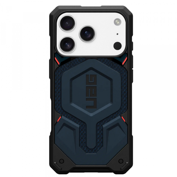 Husa MagSafe pentru Apple iPhone 18 Pro Max / 17 Pro Max, Urban Armor Gear, Monarch Pro Kevlar, Bleumarin