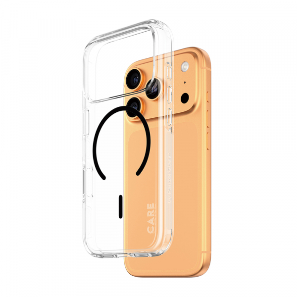 Husa MagSafe pentru Apple iPhone 18 Pro / 17 Pro, PanzerGlass, Care Urban Explorer, Transparenta Neagra