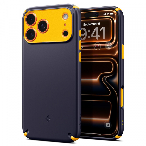 Husa MagSafe pentru Apple iPhone 18 Pro / 17 Pro, Spigen, Caseology Nano Pop Hybrid, Mov ACS11149