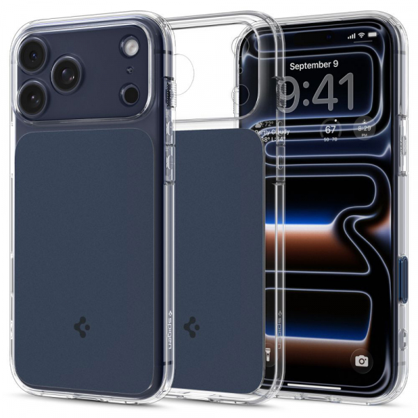 Husa MagSafe pentru Apple iPhone 18 Pro / 17 Pro, Spigen, Ultra Hybrid T, Albastra Mata ACS10476