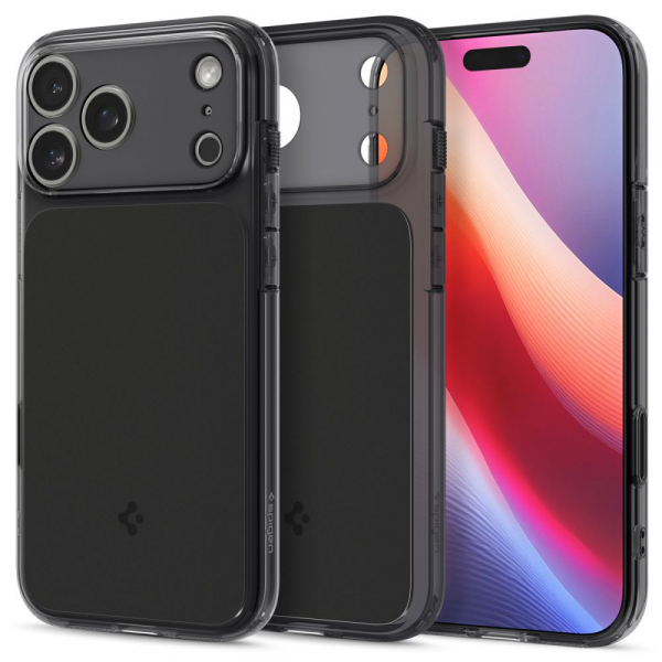 Husa MagSafe pentru Apple iPhone 18 Pro / 17 Pro, Spigen, Ultra Hybrid T, Neagra Mata ACS10345