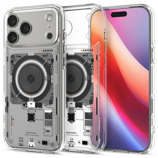 Husa MagSafe pentru Apple iPhone 18 Pro / 17 Pro, Spigen, Ultra Hybrid Neo One, Transparenta ACS10354