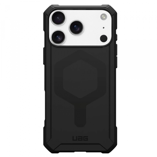 Husa MagSafe pentru Apple iPhone 18 Pro / 17 Pro, Urban Armor Gear, Essential Armor, Neagra