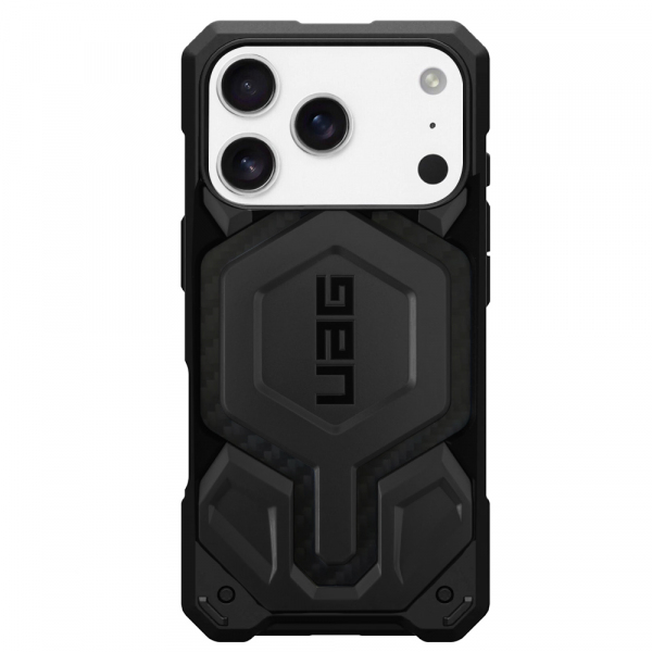Husa MagSafe pentru Apple iPhone 18 Pro / 17 Pro, Urban Armor Gear, Monarch Pro Carbon, Neagra