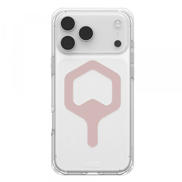 Husa MagSafe pentru Apple iPhone 18 Pro / 17 Pro, Urban Armor Gear, Plyo, Roz Aurie