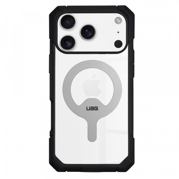 Husa MagSafe pentru Apple iPhone 18 Pro / 17 Pro, Urban Armor Gear, Trooper, Gri Transparenta