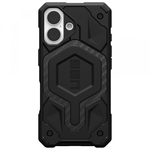 Husa MagSafe pentru Apple iPhone 17, Urban Armor Gear, Monarch Pro Carbon, Neagra