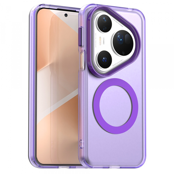 Husa MagSafe pentru Huawei Pura 80 Ultra, Techsuit, CandyCase, Mov