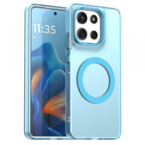 Husa MagSafe pentru Motorola Moto G86, Techsuit, CandyCase, Albastra