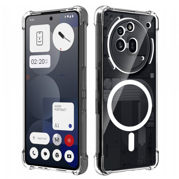 Husa MagSafe pentru Nothing Phone (3a) Pro, Techsuit, Shockproof, Transparenta