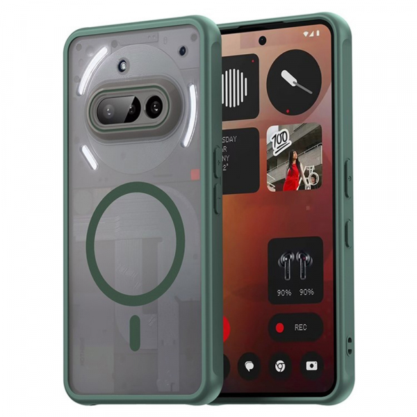 Husa MagSafe pentru Nothing Phone (3a), Techsuit, HaloFrost II, Verde