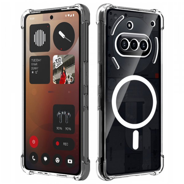 Husa MagSafe pentru Nothing Phone (3a), Techsuit, Shockproof, Transparenta
