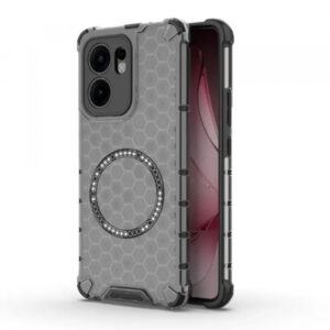 Husa MagSafe pentru Oppo Reno13 FS 5G / Reno13 F 4G / Reno13 F, Techsuit, HoneyComb Shield, Neagra