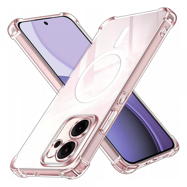 Husa MagSafe pentru Oppo Reno14 FS 5G / Reno14 F, Techsuit, Shockproof, Transparenta