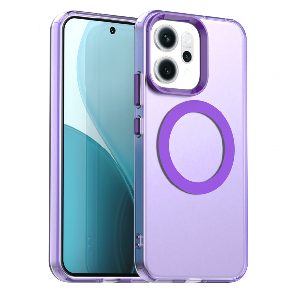 Husa MagSafe pentru Oppo Reno14, Techsuit, CandyCase, Mov
