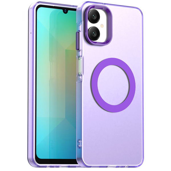 Husa MagSafe pentru Samsung Galaxy A06 A065, Techsuit, CandyCase, Mov