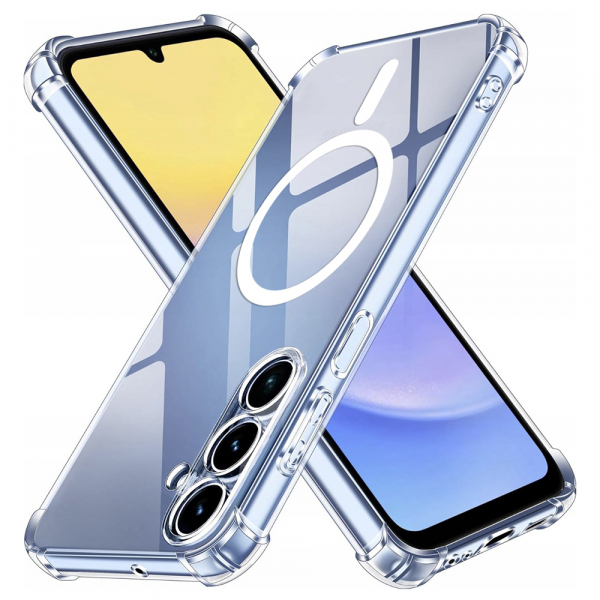 Husa MagSafe pentru Samsung Galaxy A15 5G A156 / A15 A155, Techsuit, Shockproof, Transparenta