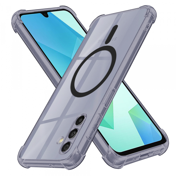 Husa MagSafe pentru Samsung Galaxy A16 5G A166 / A16 4G A165, Techsuit, Shockproof Clear, Fumurie